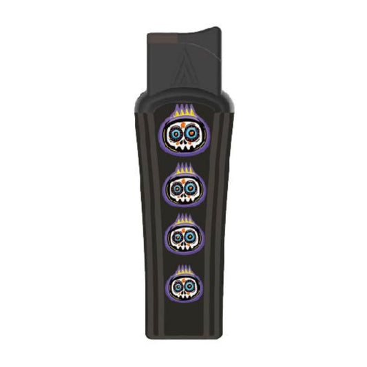 Zl-7 Slim Windproof Torch Jet Lighter (Skull)
