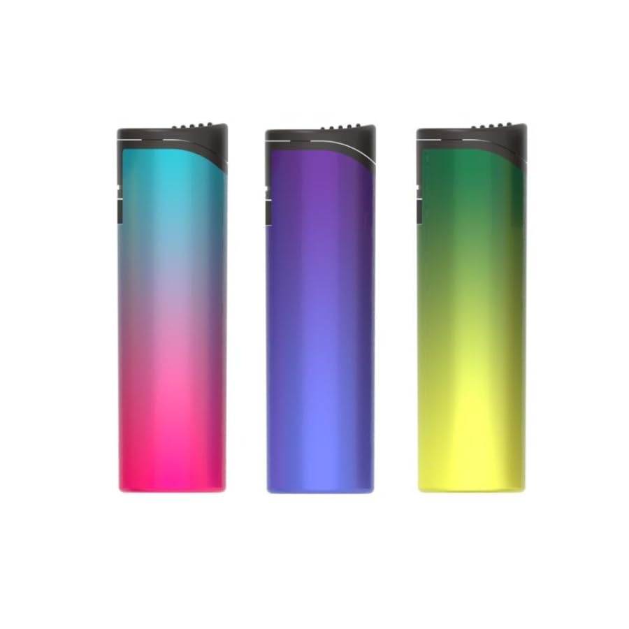 ZL‑36 Pillar Jet Flame Lighters – 3 Pack (Gradient)
