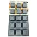 Silicone Cake Mold - Mini Squares - 29×17cm (Grey)
