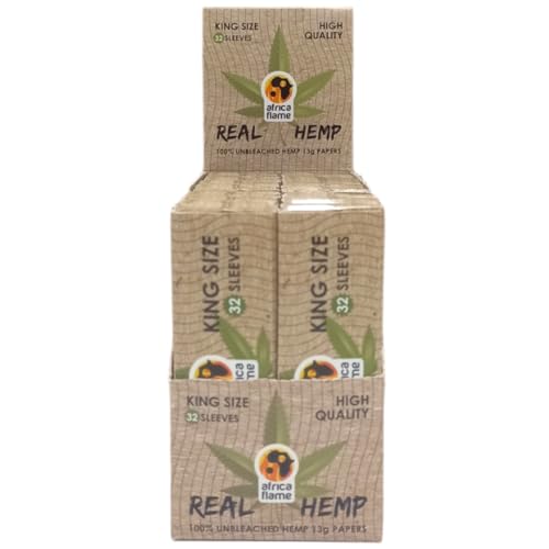 Africa Flame Hemp Rolling Paper King Size 50's