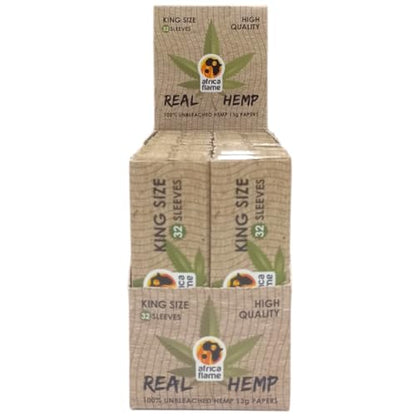Africa Flame Hemp Rolling Paper King Size 50's