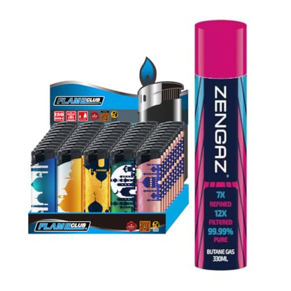 N2 Electronic Lighter - 50 Pack With 330ml Gas (Ali)