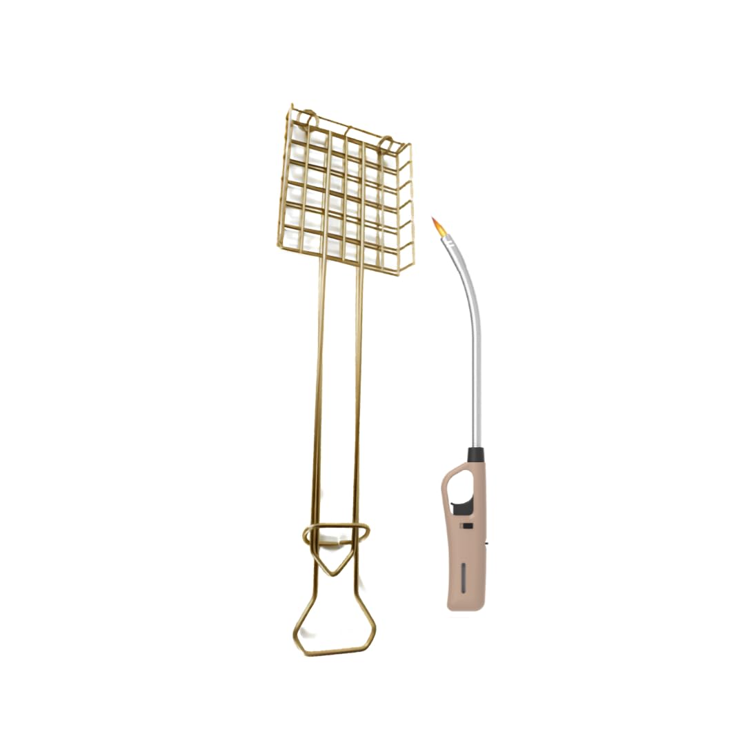 Kiddies Braai Grid And Flexible Extra Length Braai Lighter (Brown)