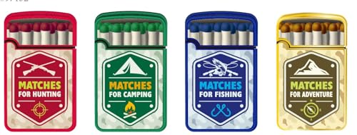 4 Pack Zengaz ZL12 Jet Flame - Match Design