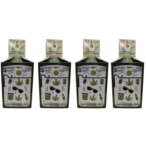 Africa Flame 100% Hemp Rolling Paper - 50 Booklets - White - 4 Pack