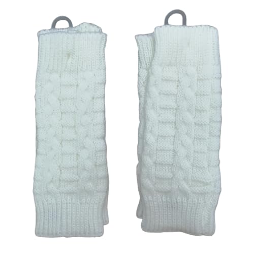 2 Piece Arm Warmers - White