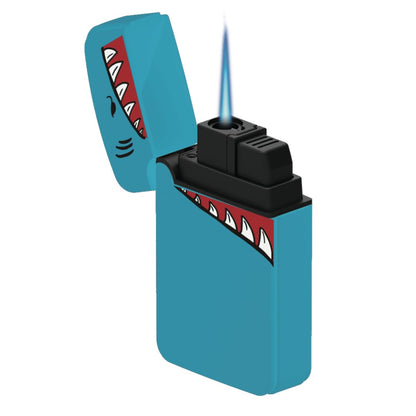 ZL-12 Shark Mega Jet Torch Flame Lighters – 12 Pack | Windproof Refillable Jet Flame Lighters
