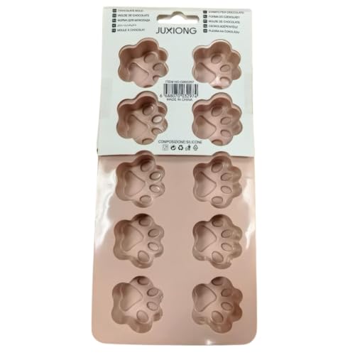 Silicone Chocolate Mold - Paw Prints - 21.5×11 cm (Pink)