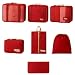 7‑Piece Travel Packing Organizer Set (Red)