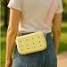 Coco EVA Croc Crossbody Bag – Lightweight Waterproof Shoulder Bag (Pastel Yellow)