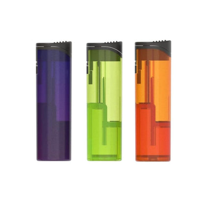 ZL‑36 Pillar Jet Flame Lighters – 3 Pack (Transparent)