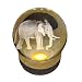 Crystal Ball Lamp with 3D Engraving and Luminous Base - Elephant
