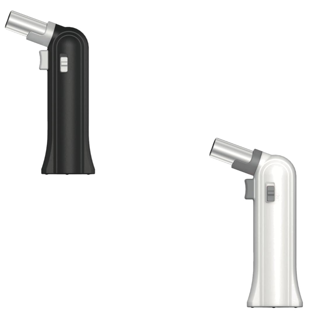 2 Pack ZT-88 Torch Jet Brulee Burner Lighter -Black and White