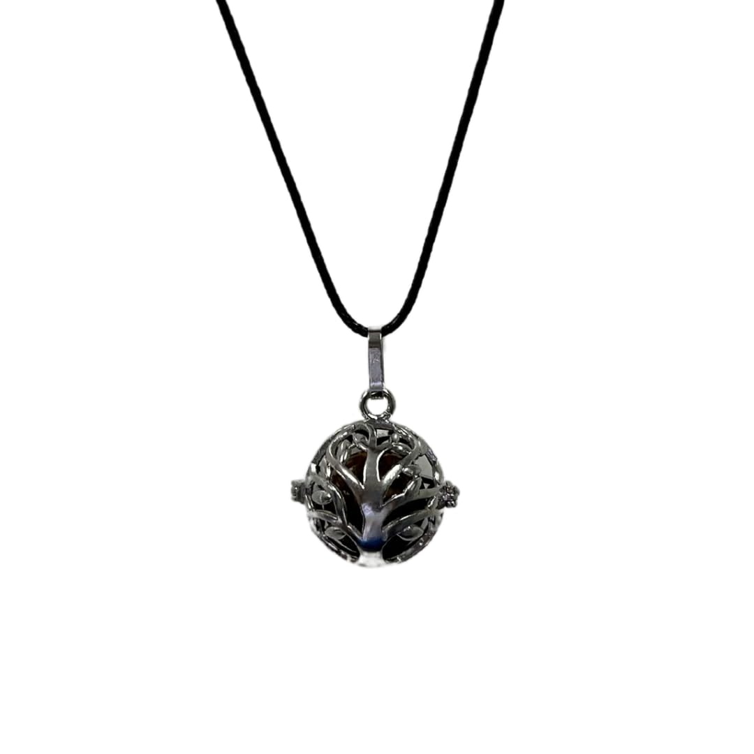 Earth Stone Collection - Crystal Locket Stone Necklace (Tigers Eye)