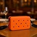Nana EVA Croc Shoulder Bag & Coco EVA Croc Crossbody Bag Combo Set (Orange)