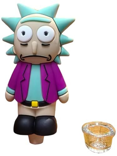 Silicone Rasta Pipe - Rick Sanchez (Purple)