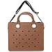 Nana EVA Croc Bag with Shoulder Strap – Lightweight Waterproof Tote Handbag (Brown)