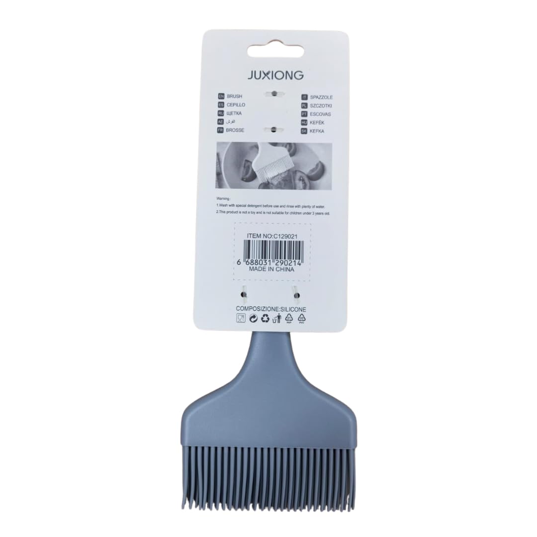 Silicone Flat Basting Brush - 21x9cm (Grey)