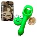 Brown Army ZL-3 Torch Jet Lighter And Frog Silicone Rasta Pipe