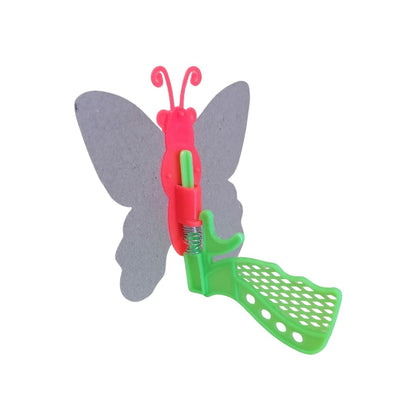 Butterfly Launcher on Card 20pc | Flying Butterfly Toy Set | Spring Action Launcher