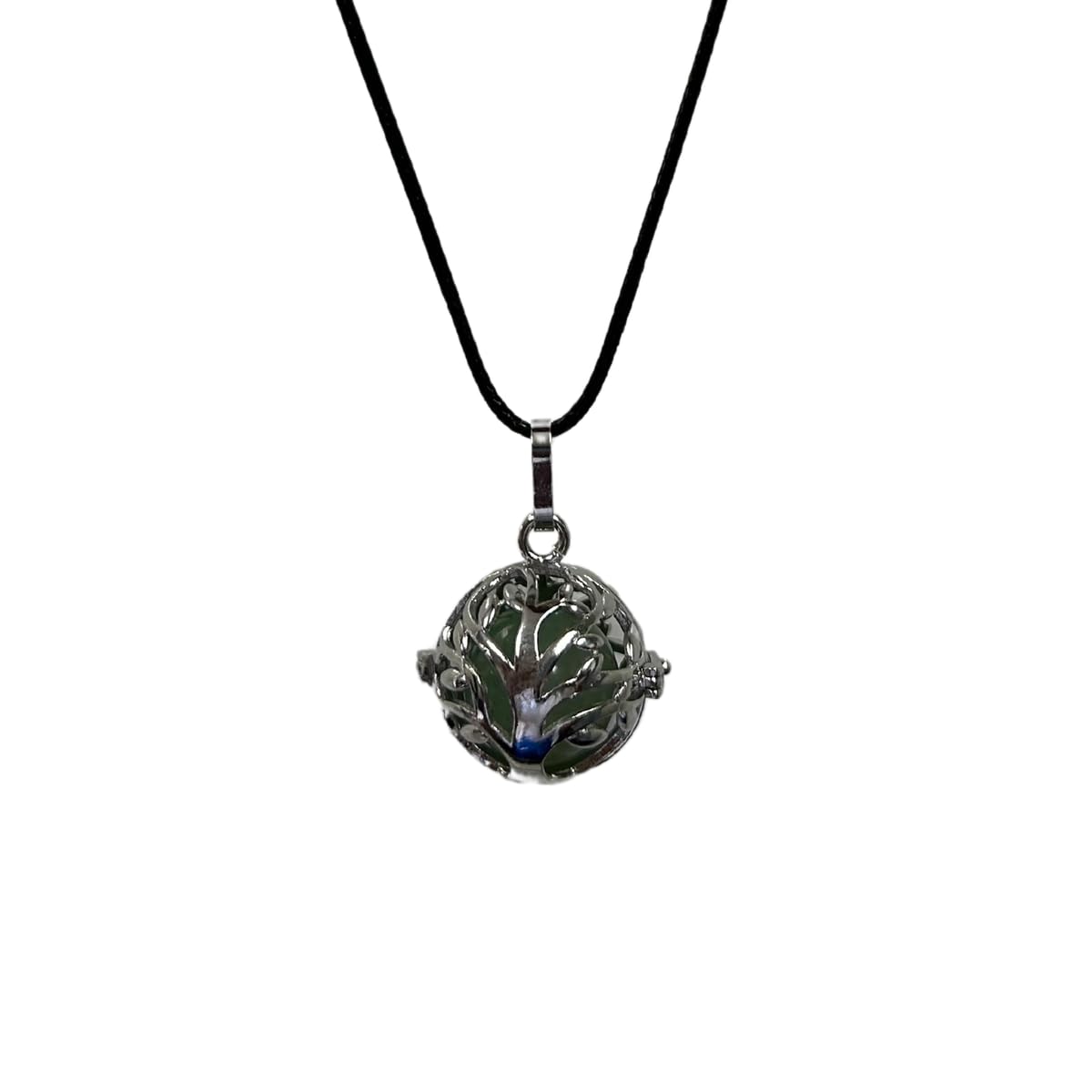 Earth Stone Collection - Crystal Locket Stone Necklace (Aventurine)