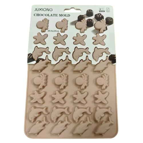 Silicone Chocolate Mold - Sea Creatures - 20.5x15cm (Pink)