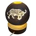 Crystal Ball Lamp with 3D Engraving and Luminous Base - Buffalo