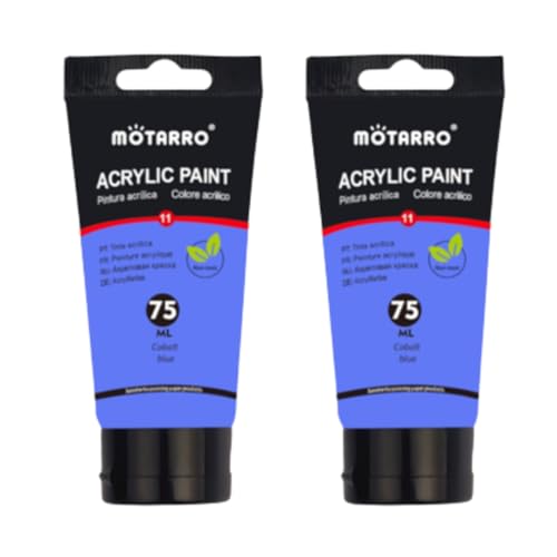2 Pack Acrylic Paint – 75ml Tubes (Cobalt Blue)