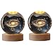 Crystal Ball Lamp with 3D Engraving and Luminous Base - 2 Pack (Galaxy)