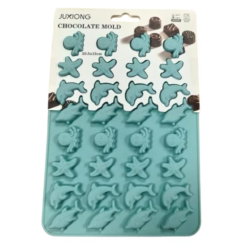 Silicone Chocolate Mold - Sea Creatures - 20.5x15cm (Blue)