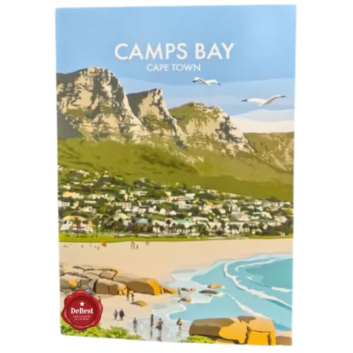 Debest Cape Town Travel Art Card A5 - Camps Bay and ZL3 Torch Jet Lighter