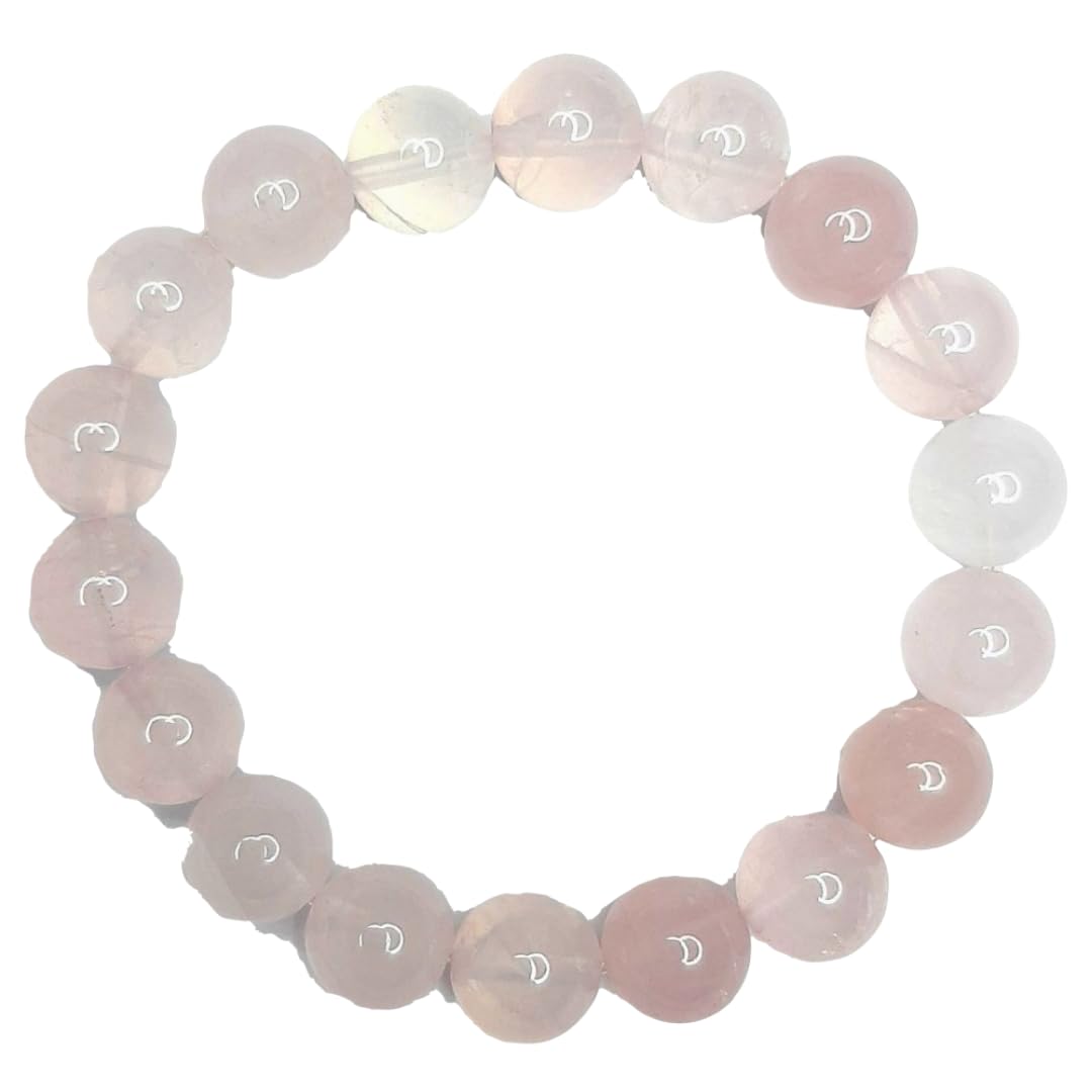 Earth Stone Collection - Crystal Stone Bracelet (Rose Quartz)