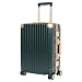 Classic Aluminum Frame Travel Suitcase - 26 inch - Green