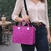 Nana EVA Croc Bag with Shoulder Strap – Lightweight Waterproof Tote Handbag (Purple)