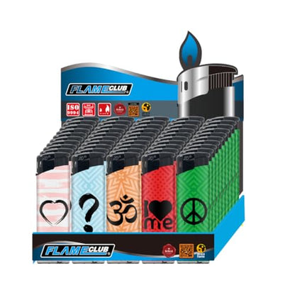 Electronic N2 Refillable Lighters – Colors Pack of 50