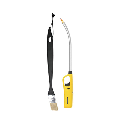 Braai Basting Brush and Flexible Extra Length Braai Lighter (Yellow)