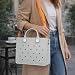 Nana EVA Croc Shoulder Bag & Coco EVA Croc Crossbody Bag Combo Set (Grey)