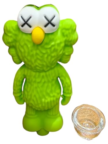 Silicone Rasta Pipe – Elmo (Removable Bowl, 5 Colours) (Green)