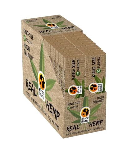 Africa Flame Hemp Rolling Paper King Size 50's