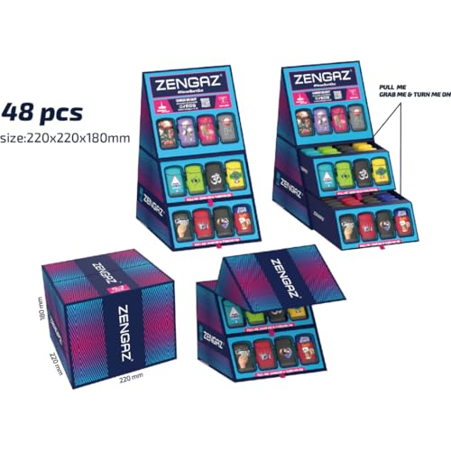 Zl3 Cube 23-48 Piece Display Torch Jet Lighters