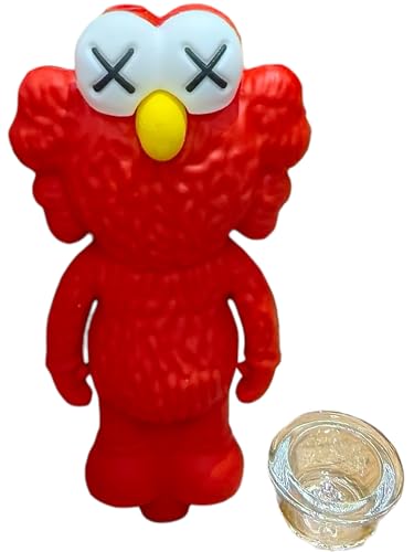 Silicone Rasta Pipe – Elmo (Removable Bowl, 5 Colours) (Red)