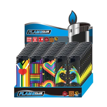 N2 Electronic Lighter - 50 Pack With 330ml Gas (Love)
