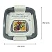 Silicone Cake Mold - Square - 26.5x26.5cm (Grey)