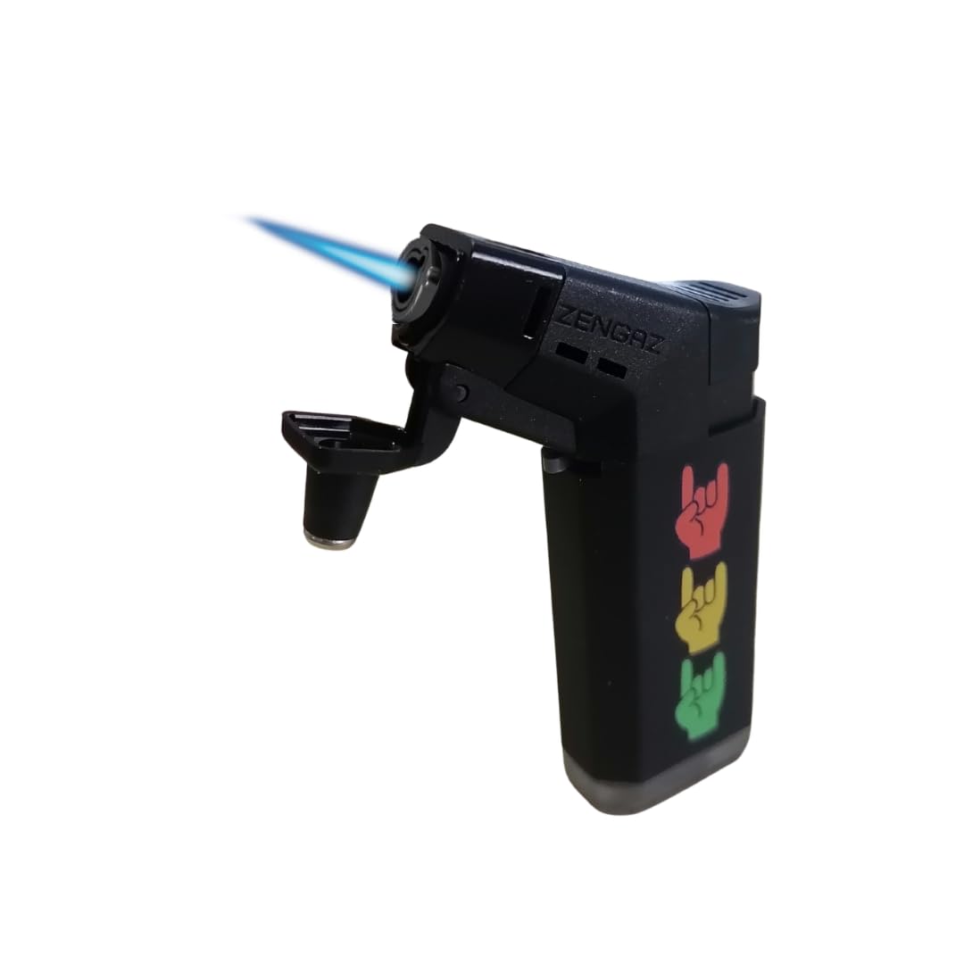 ZL-19 Torch Jet Lighter - Rastafarian Peace