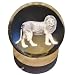 Crystal Ball Lamp with 3D Engraving and Luminous Base - Lion
