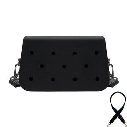 Coco EVA Croc Crossbody Bag – Lightweight Waterproof Shoulder Bag (Black)