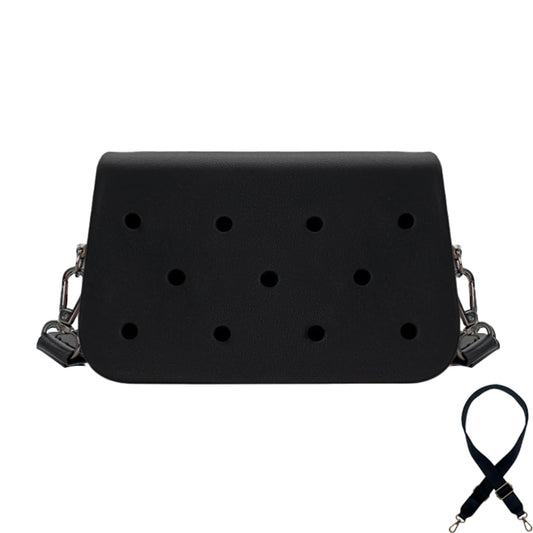 Coco EVA Croc Crossbody Bag – Lightweight Waterproof Shoulder Bag (Black)