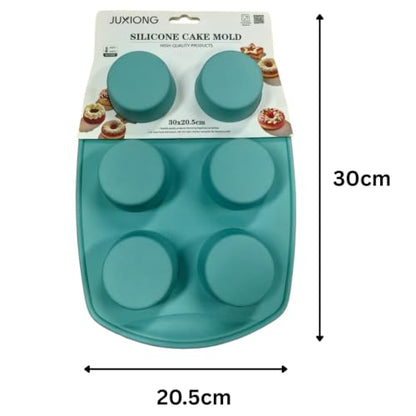 Silicone Cake Mold - Mini Circles - 30×20.5cm (Blue)