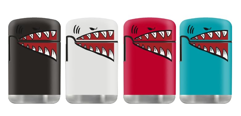 ZL 3 Mega Jet Flame Lighter SHARK & 4 Zengaz Gas 18ml Combo