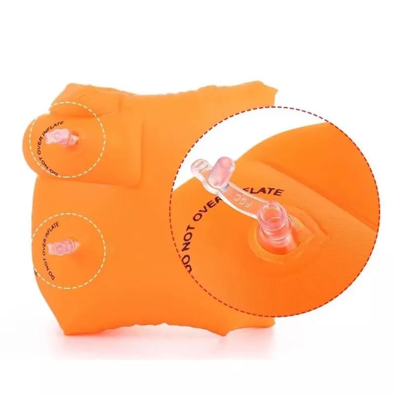 Swimming Inflatable Floating Arm Bands - Orange